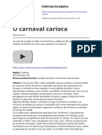 O Carnaval Carioca