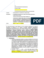 Informe Mejoramiento y Ampliacion Del Sistema de Agua Potable y Unidades Basicas de Saneamiento de La Localidad Pariacancha