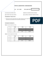 Reporte de Laboratorio de Condensadores UPN