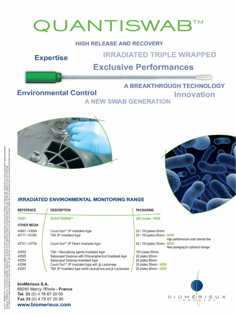 Quantiswab Environmental Swab Brochure PDF