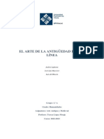 Justificación J Argumentación y Defensa Línea Del Tiempo Arte Antiguo