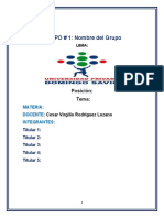 Formato de Presentacion de Documento de Debate