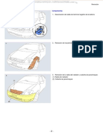 Manual Remocion Faros Componentes Procedimientos Desconexiones Piezas Cubierta Bombilla Interruptor PDF