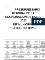 Control de Gastos Mensuales de La Coordinacionm de Salud