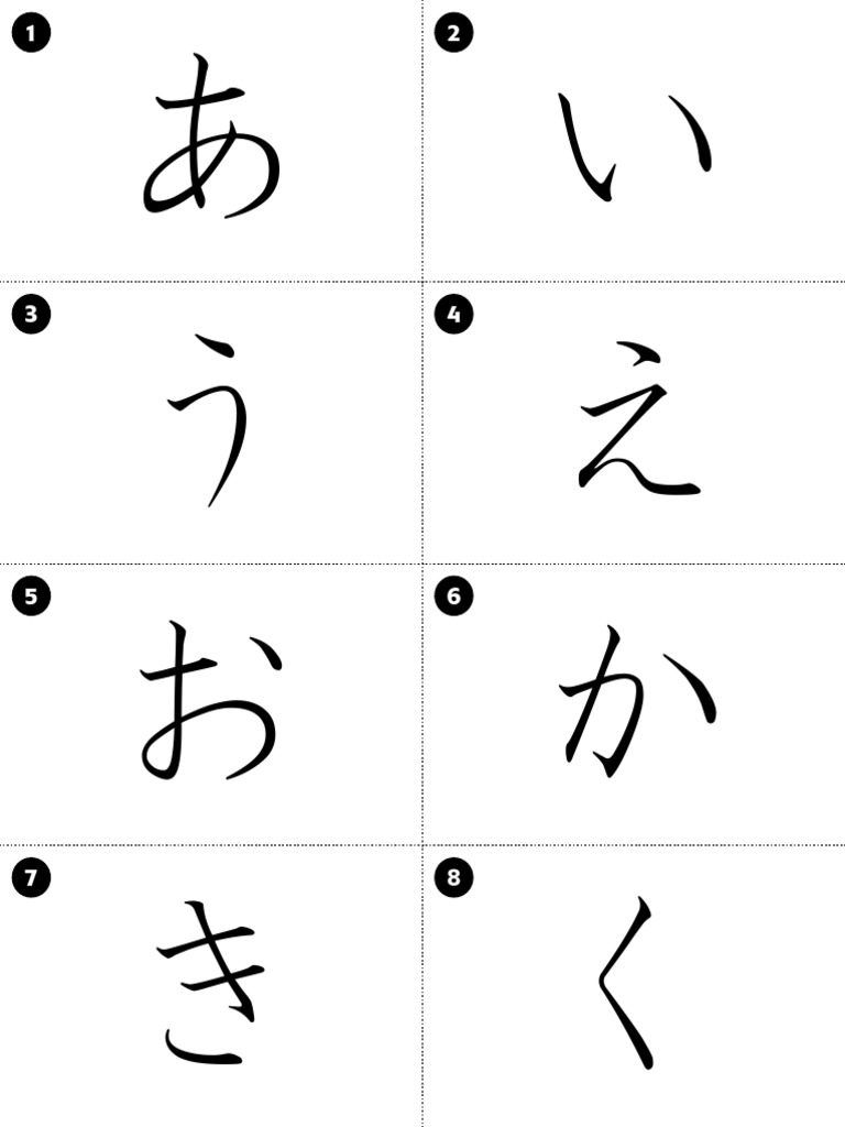 Japanese Hiragana and Vocabulary Guide | PDF | Japanese Writing System ...