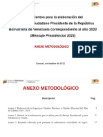 Anexo Metodológico Mensaje Presidencial 2022