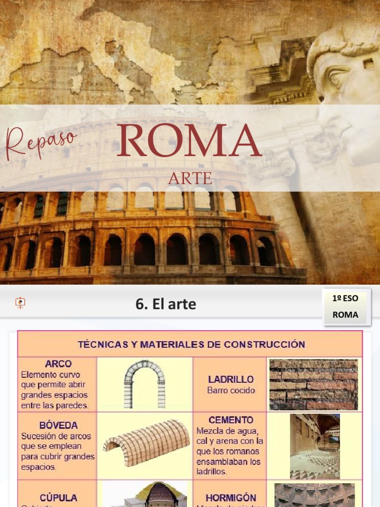 Características del Arte Romano | PDF | Roma | imperio Romano