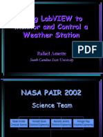 Monitor and Control Weather Station with LabVIEW