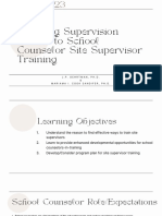 Applying Supervision Models To School Counselor Site Supervisor Training