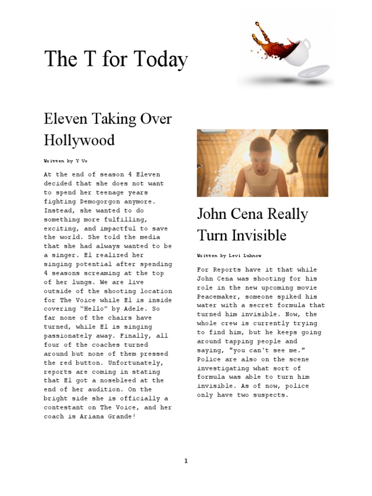 Celebrity Gossip Article | PDF | The Simpsons