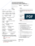 FINAL TEST OF STEP 2. A - Pre-Intermediate