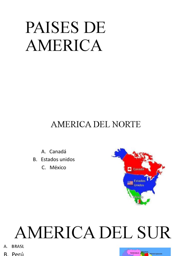 Paises de America PDF