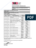 CALENDARIO DE ACTIVIDADES Beisha Lazo