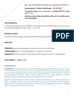 EBD sobre arrependimento, perdão e santificação