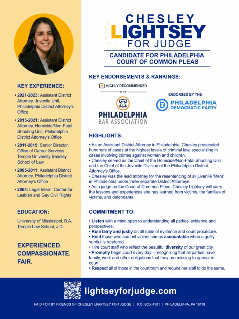 Friends of Chesley Lightsey PDF District Attorney Judge