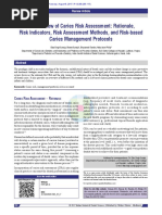 An Overview of Caries Risk Assessment Rationale Ri