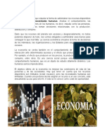 Economía: recursos, necesidades y decisiones