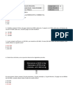 Cuestionario N 1 Segundo Semestre Quinto Básico - Ade