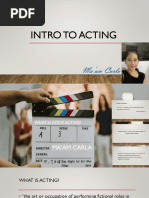 6 STA Introduction To Acting