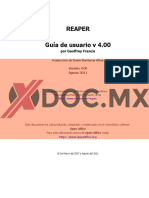 Xdoc - MX Manual Reaper en Espaol