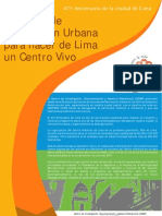 Acciones de Renovación Urbana para hacer de Lima un Centro Vivo. 473 Aniversario de Lima