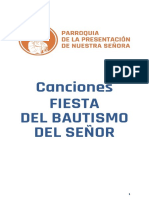 Canciones para la Fiesta del Bautismo del Señor