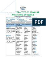 Singular and Plural of Nouns, And, Verbs Irregulars 6th