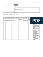 Resultados de Laboratorio Clínico