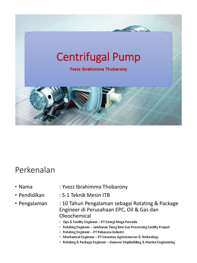 Centrifugal Pump Training PDF