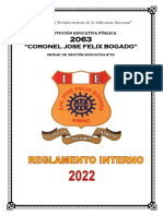 Reglamento Interno 2023 - Ie 2063