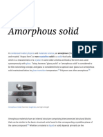 Amorphous Solid: Condensed Matter Physics Materials Science Greek Solid Long-Range Order Crystal Glass Glass Transition