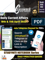 10th & 11th April 2022 Current Affairs by Kapil Kathpal
