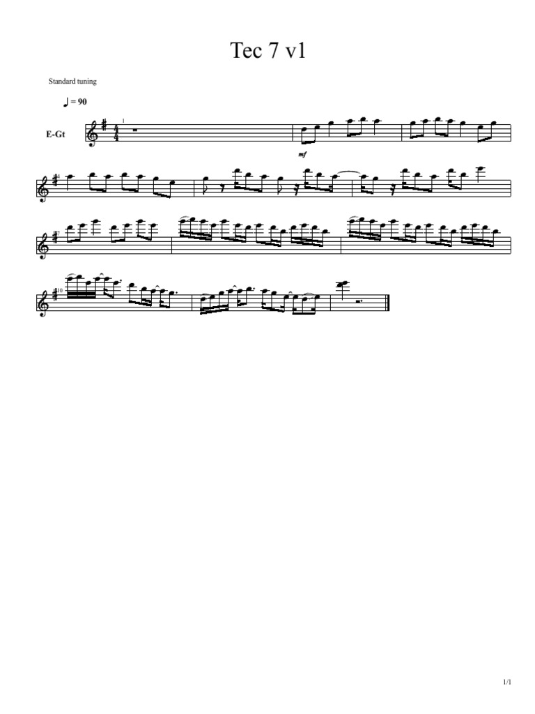 Tec 7 v1 Melodía PDF PDF