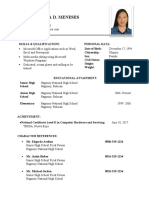 Format Resume