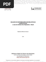 seleção e informações em bibliotecas legislativas