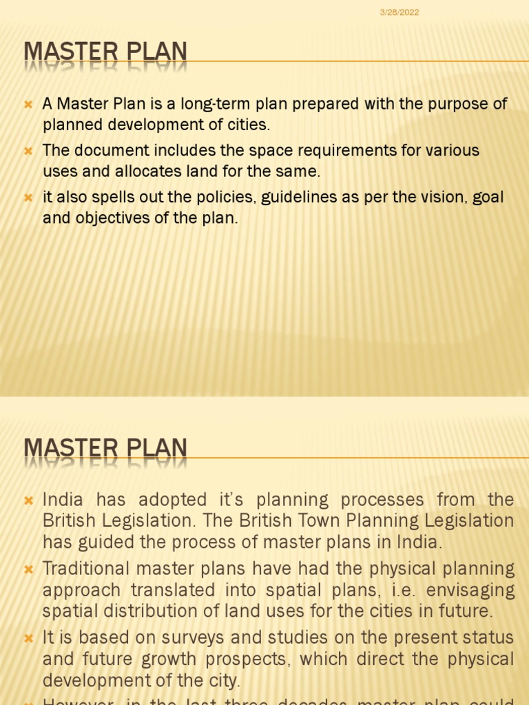 Development Plan & Master Plan | PDF | Infrastructure | Water Supply