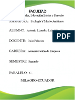 Tarea de Ecología y Medio Ambiente N°2.0 PDF
