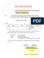 Surat Tugas Dan SPPD Klinik & DPM