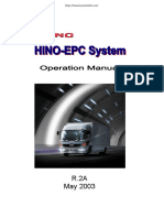 Hino-ePc System Operating Manual PDF