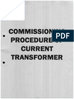 Commissioning Procedure of CURRENT TRANSFORMER - ENDIRA