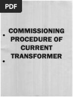 Commissioning Procedure of CURRENT TRANSFORMER - ENDIRA