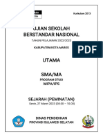 Cover Soal Usbk 2023 Sejarah Peminatan PDF