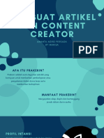 Membuat Artikel Dan Content Creator