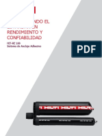 Estableciendo El Estandar en Rendimiento Y Confiabilidad: HIT-RE 100 Sistema de Anclaje Adhesivo