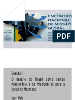 Tendências Do Campo Missionário No Brasil - Igor Vale