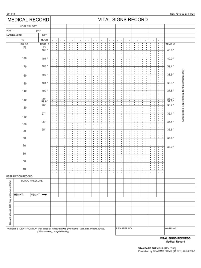 Vital Signs Form | PDF