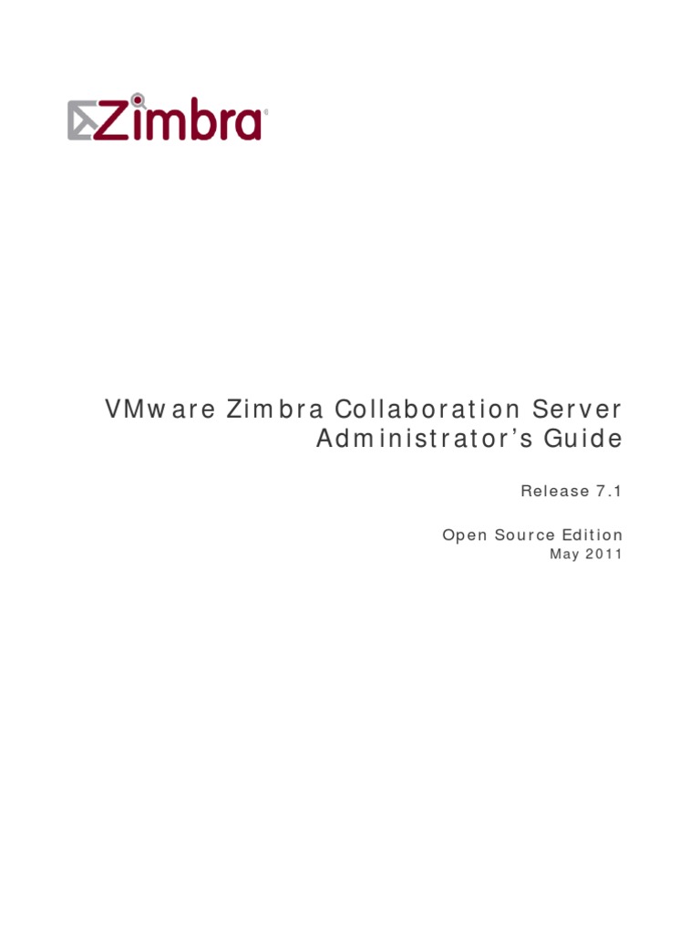 Zcs Os Admin Guide 7.1.2 | PDF | Email | Web Server