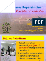 Dasar-Dasar Kepemimpinan: Principles of Leadership