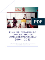 Plan de Desarrollo Concertado de Lomas de Carabayllo Al 2015