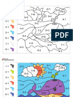 Math Coloring Number Whale 1 en PDF